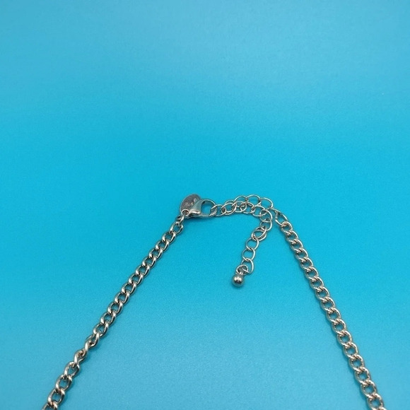 Signed Tan/Taupe Chunky Fashion Statement Gold Tone Necklace 18" - Picture 3 of 9